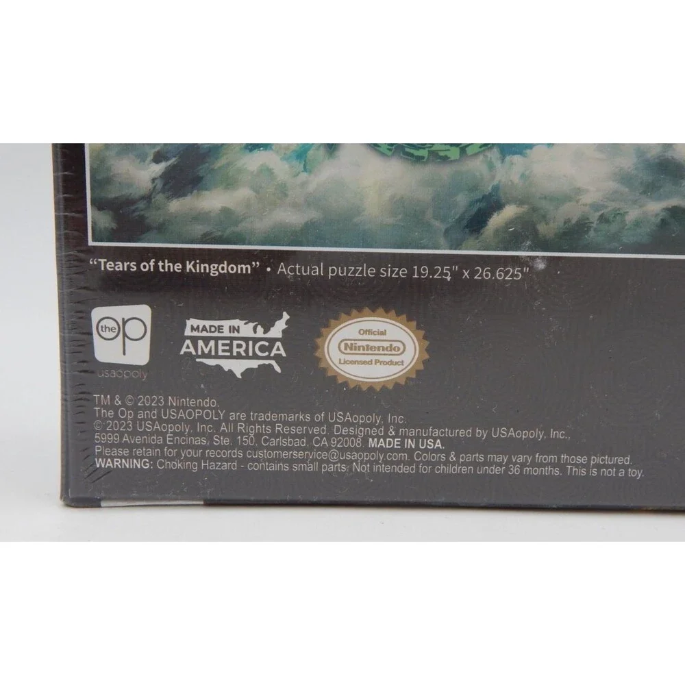 The Legend Of Zelda Tears Of The Kingdom Puzzle 1000 Pieces 2023 Nintendo Sealed